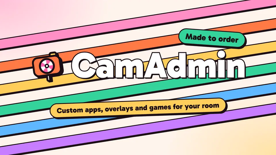 CamAdmin demo video: the CamAdmin logo on sherbet stripes